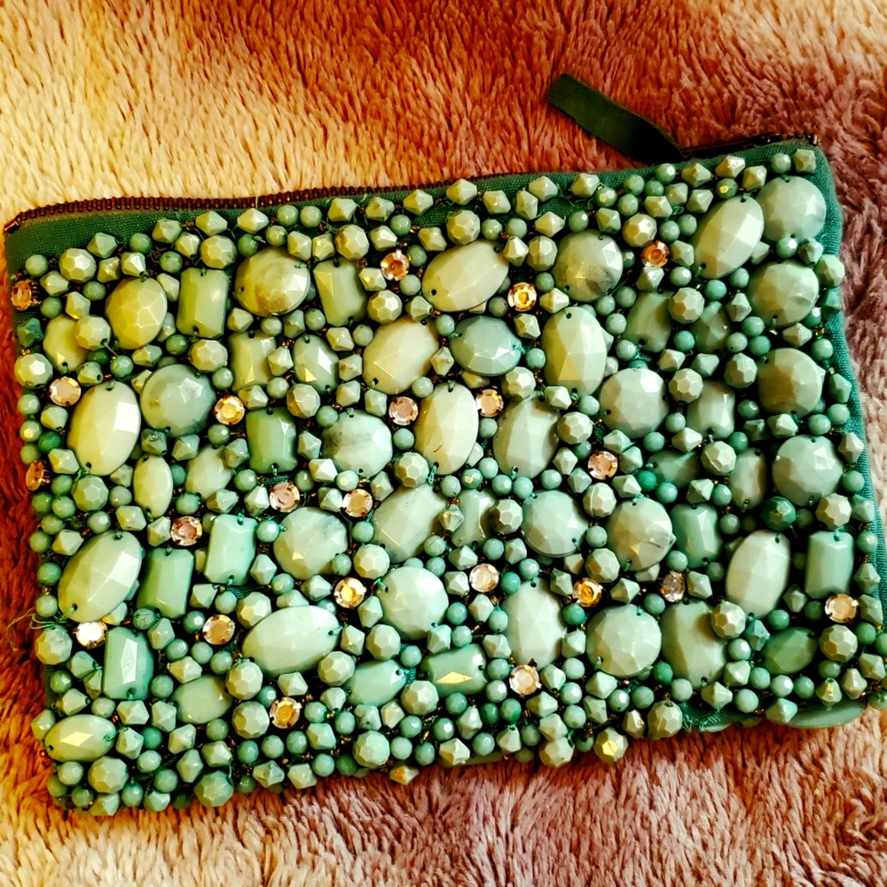 Anthropologie Jeweled Pouch / Clutch